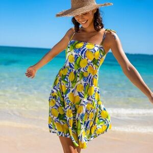 Kenny Flowers Mini Resort Dress - Positano